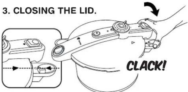 3. CLOSING THE LID. CLACK!