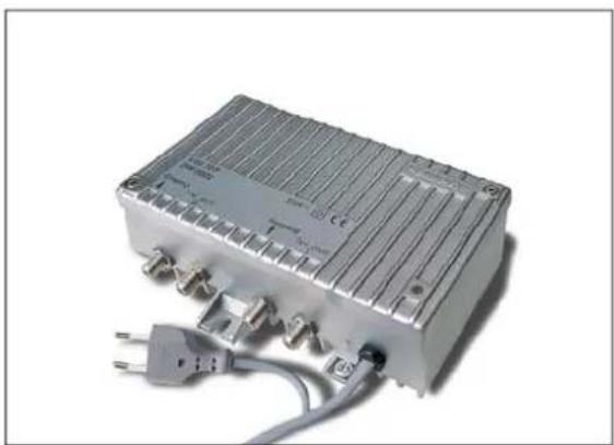 Exterior view of a silver wireless switchgear device with a power outlet and cable (no visible text or symbols)