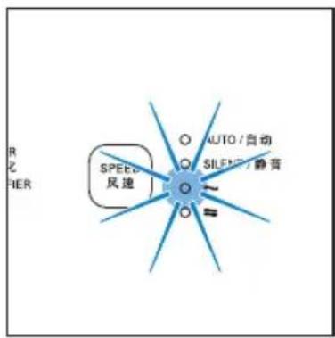 R 化 HER SPEED 风速 AUTO / 自动 SILENE 静音