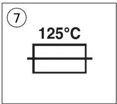 ⑦ 125°C