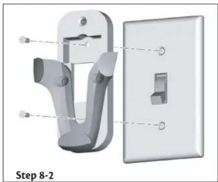 HUNTER Westover Four Seasons Heater Fan - · Assembling the Remote Control and Mounting the Cradle - 2