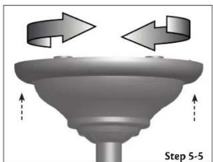 HUNTER Westover Four Seasons Heater Fan - Should you need to remove the canopy trim ring, follow these steps: - 3
