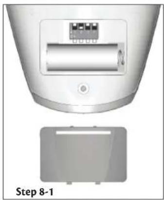 HUNTER Westover Four Seasons Heater Fan - · Assembling the Remote Control and Mounting the Cradle - 1
