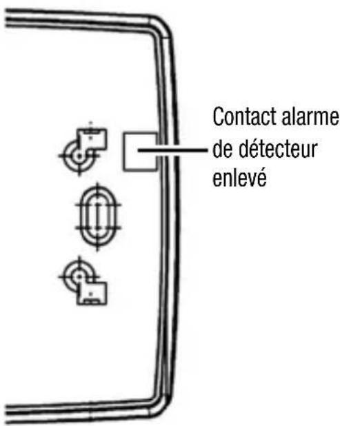 Contact alarme de détecteur enlevé