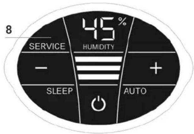 8 SERVICE - HUMIDITY SLEEP AUTO 45%
