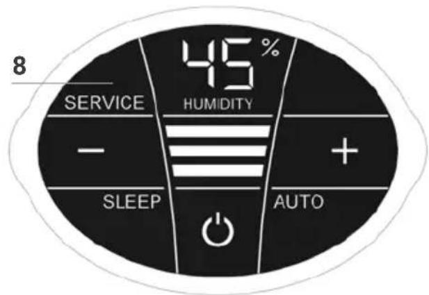 8 SERVICE - HUMIDITY SLEEP AUTO 45%