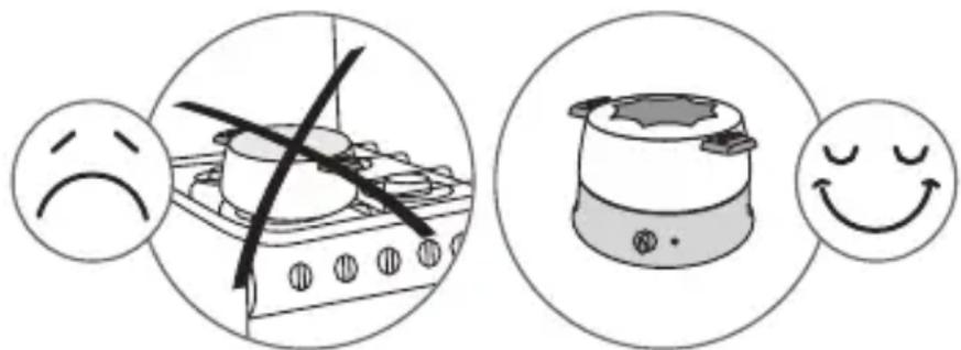 TEFAL Fondue EF2568 - SIKKERHETSINSTRUKSJONER VIKTIGE FORSIKTIGHETSREGLER - 1