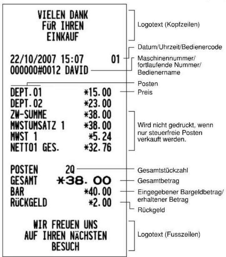 SHARP XE-A113B - Abschluss der Transaktion - 2