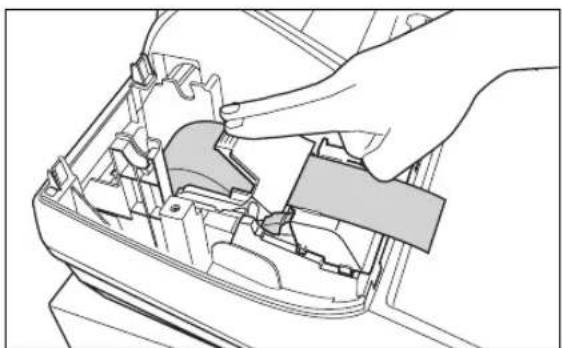SHARP XE-A113B - Vorsicht: Die Bonabtrennvorrichtung ist in die Druckwerkabdeckung eingebaut. Lassen Sie daher beim Abnehmen und Anbringen der Abdeckung die erforderliche Vorsicht walten. - 4