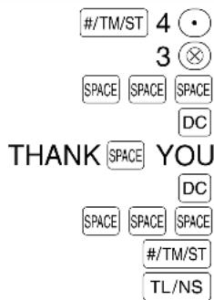 #/TM/ST 4 3 SPACE SPACE SPACE DC THANK SPACE YOU DC SPACE SPACE SPACE #/TM/ST TL/NS