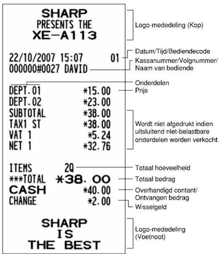 SHARP XE-A113B - Voltooien van de transactie - 2