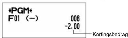 *PGM* F01 (—) 008 -2.00 Kortingsbedrag