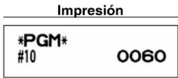 Impresión *PGM* #10 0060