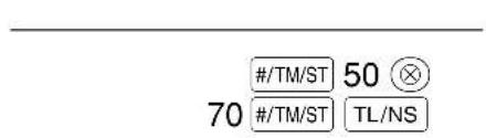 #/TM/ST 50 70 #/TM/ST TL/NS