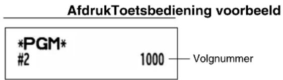 AfdrukToetsbediening voorbeeld *PGM* #2 1000 — Volgnummer