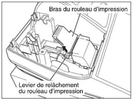 Bras du rouleau d'impression Levier de relâchement du rouleau d'impression