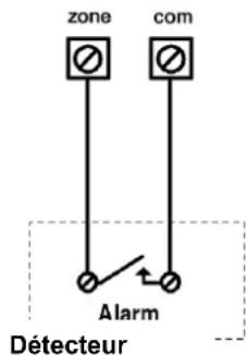 zone com Alarm Détecteur