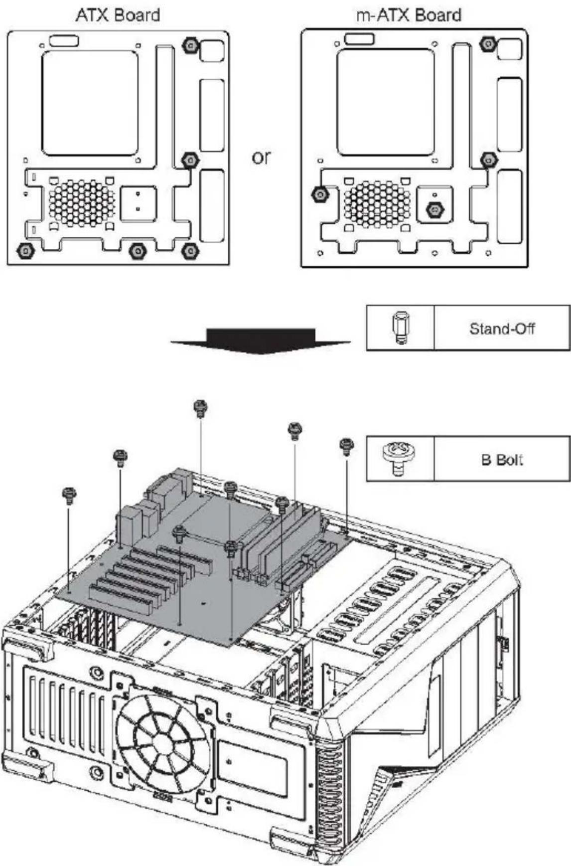 ZALMAN Z9 Plus - Motherboard Installation - 1