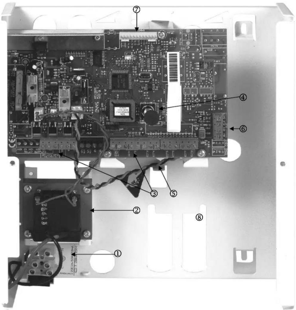 ABUS AZ4350 - Übersicht der Gehäusekomponenten - 1