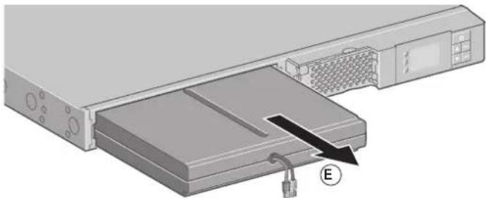 EATON 5P1550IR - Battery tray removal on rack models - 5