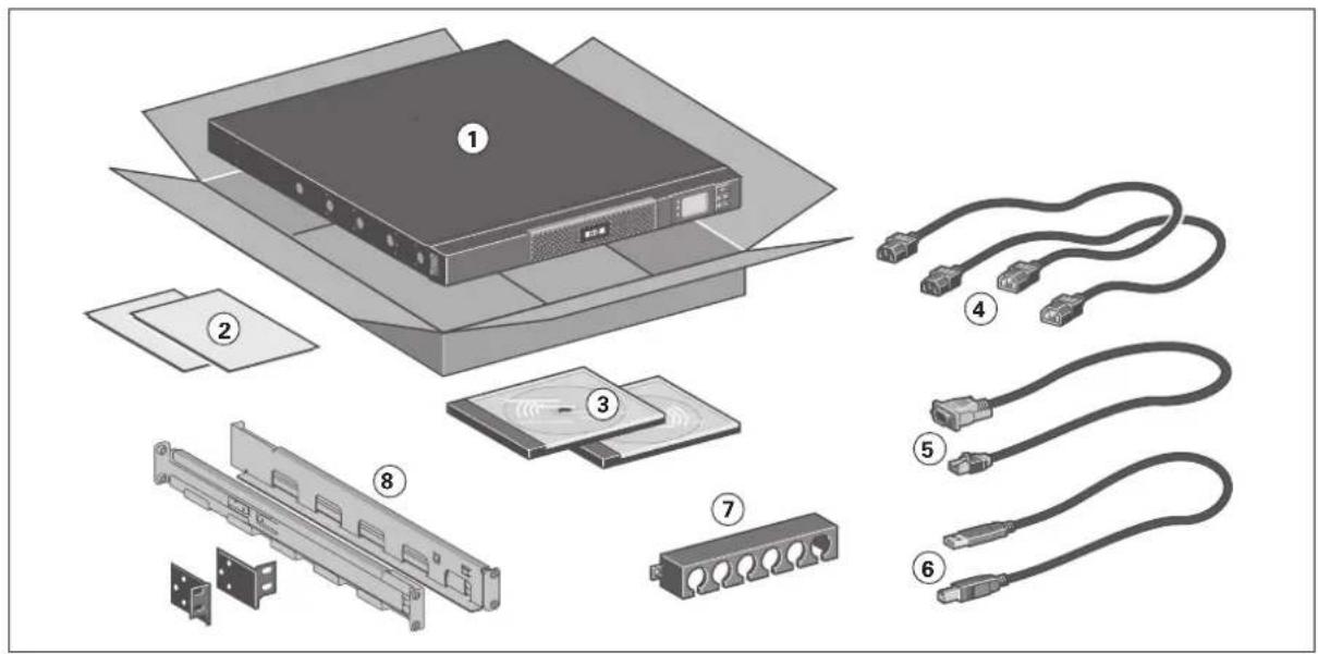 Exploded view diagram of a computer setup with labeled components including drive, memory, and Ethernet connectors