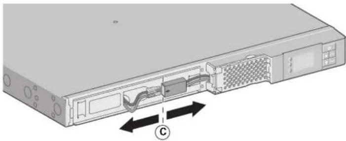 EATON 5P1550IR - Battery tray removal on rack models - 3