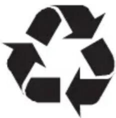 Recycling symbol icon with three chasing arrows forming a triangle (no text or labels)