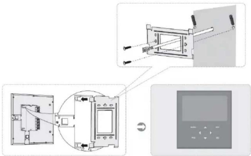 KONIG SEC-PH360 - Installation du moniteur intérieur : - 1