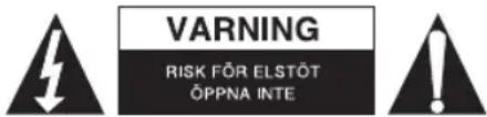 WARNING RISK FÜR ELSTÖT ÖPPNA INTE