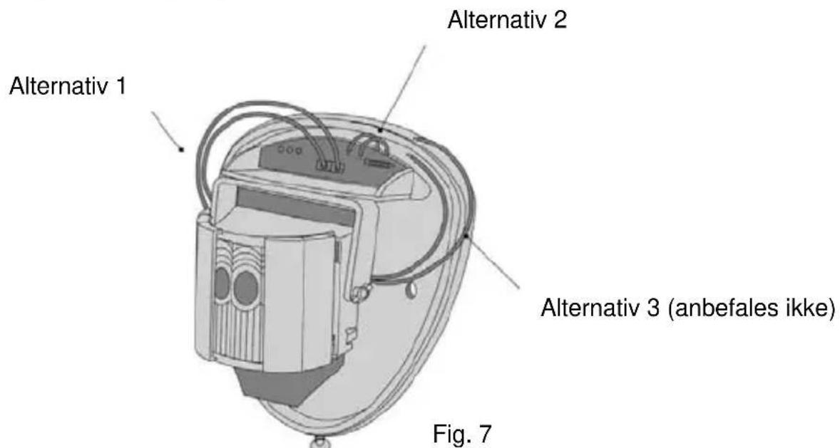 Alternativ 1 Alternativ 2 Alternativ 3 (anbefales ikke) Fig. 7