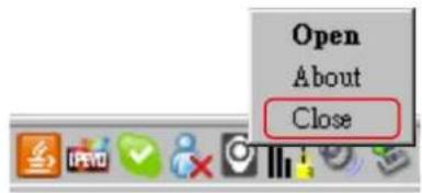 Open About Close