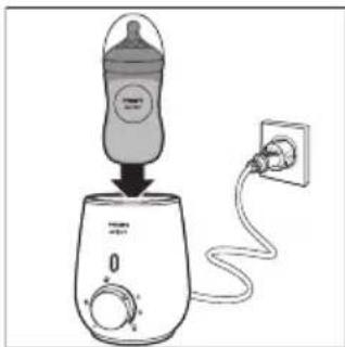 PHILIPS Avent SCF355 - Den Fläschchenwärmer mit der Stufe zur schnellen Erwärmung von Milch verwenden - 1
