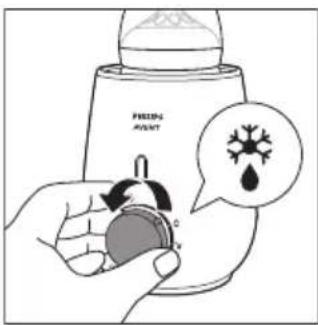 PHILIPS Avent SCF355 - Stecken Sie den Gerätestecker in die Steckdose. Stellen Sie die Flasche oder den Behälter in den Fläschchenwärmer. - 3