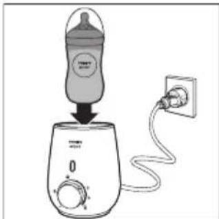 PHILIPS Avent SCF355 - Sử dụng máy hâm sữa bằng cải đặt hâm nóng sữa nhanh - 1