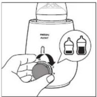 PHILIPS Avent SCF355 - Utilisation du chauffe-biberon avec la fonction de réchauffage express du lait - 3