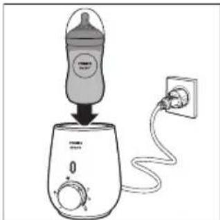 PHILIPS Avent SCF355 - Sử dụng máy hâm sữa bằng cải đặt rã đông - 1