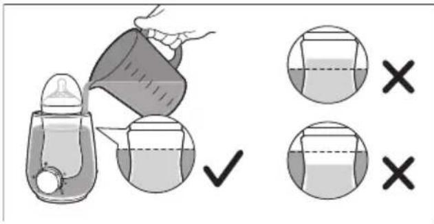 PHILIPS Avent SCF355 - Riscaldamento del latte utilizzando l'impostazione per il mantenimento della temperatura - 2