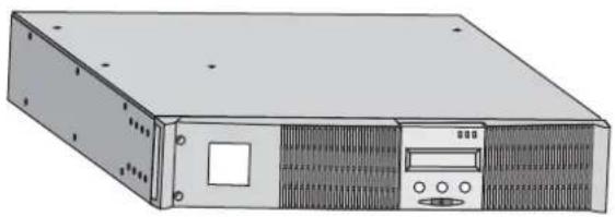 Illustration of a server rack unit with ventilation grilles and drive bays (no text or symbols visible)