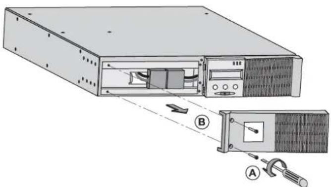 EATON EX 3000VA 3U XL - Desmontaje del módulo de batería - 2