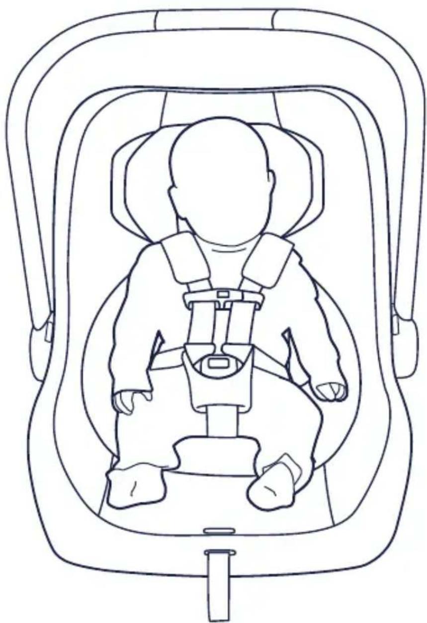 Nuna Pipa - Vérifier que l'enfant est installé de façon sécuritaire - 1