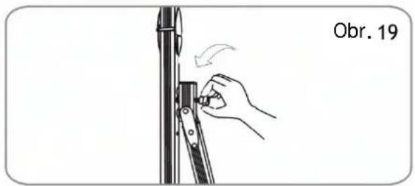 Illustration of a hand adjusting a mechanical component with motion arrows (no text or symbols)