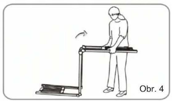 Illustration of a person using a treadmill with motion arrow indicating rotation (no text or symbols)