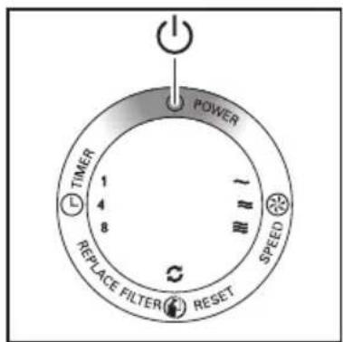 POWER TIMER 1 4 8 SPEED REPLACE FILTER RESET