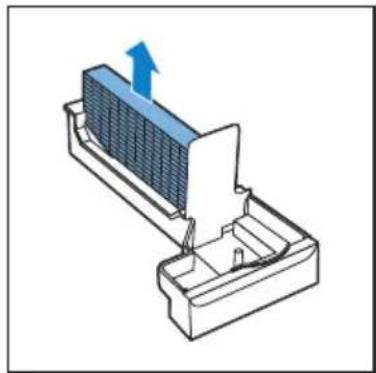 PHILIPS AC4084 - Remove the humidification filter from the humidification filter tray. - 1