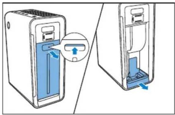PHILIPS AC4084 - Clean the humidification filter tray - 1