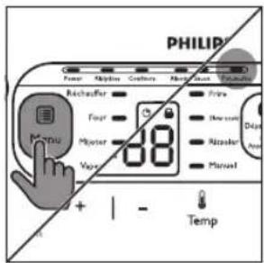 PHILIP Power 100000 100000 100000 100000 Rechauffer Four Motor Vcc + | - Temp