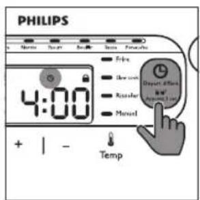 PHILIPS 4:00 + | - Temp
