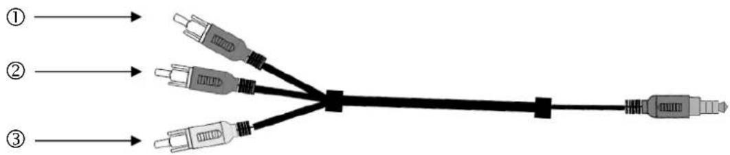 ABUS TVAC15100 - Description des raccordements des câbles - 1