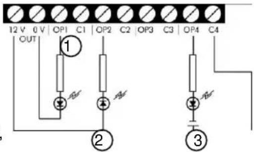 12 V 0 V OP1 C1 OP2 C2 OP3 C3 OP4 C4 OUT ① ② ③