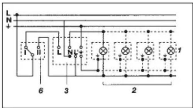 STEINEL IS 180-2 - Esempi di allacciamento - 3